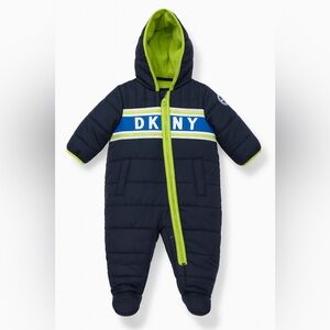 DKNY Blue and Green Kids Footie